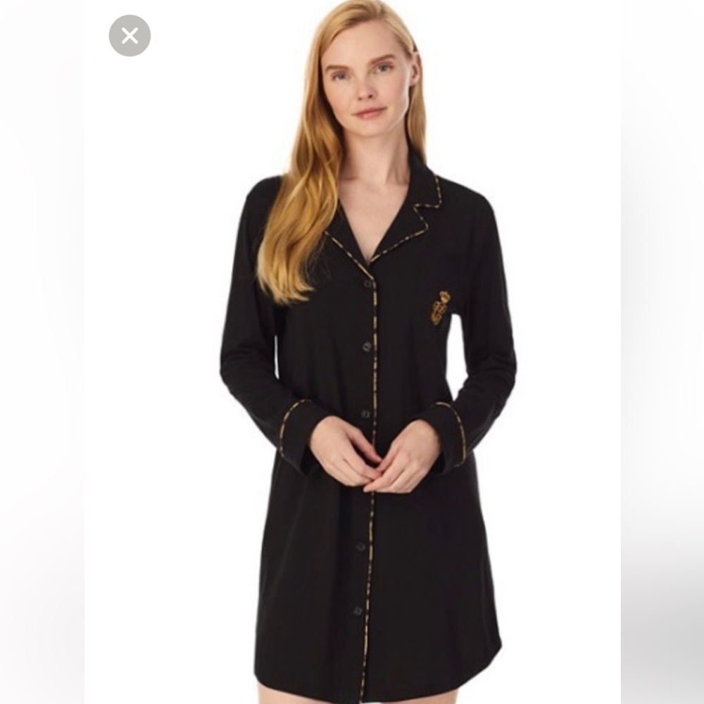 open-front, lightweight knit cardigan Lauren Ralph black label Women’s Long-sv
